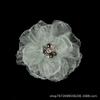 Flores de Tecido com Borda Queimada de Cristal, Acessórios Artesanais DIY, Acessórios para Roupas, Acessórios de Cabelo, Flores para Sapatos, Acessórios para Bolsas