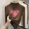 Camiseta de manga larga gruesa para niñas, nueva colección otoño/invierno 2026, capa base de forro polar cepillado, top interior cálido para niñas