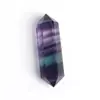 Amatista rosa natural prisma hexagonal doble punta piedra cristal pulido artesanías piedra energética adornos decorativos venta al por mayor