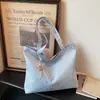 Bolsa Tote Estrela Ins Novo Estilo Coreano Grande Capacidade Versátil Bolsa de Mão para o Dia a Dia Bolsa de Lona Bolsa de Ombro Estilo Preguiçoso