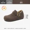 Zapatos Mula Grises Augusden para Mujer 2026 Nuevos Zapatos de Algodón con Forro de Felpa de Suela Gruesa Botas de Nieve Zapatos Completamente Cubiertos sin Cordones