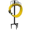 Soporte para Manguera de Jardín Removible de Metal Soporte para Manguera de Tubería de Agua Colgador de Manguera Estante de Almacenamiento Vertical para Manguera de Jardín