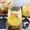 Vaso Biodegradable para Jugo, Vaso Práctico de Lujo con Fondo Plano y Diseño Tallado, Vaso Pequeño Exquisito Moderno Profundizado para Jugos para Banquetes, Estilo Nórdico
