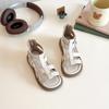 Sandalias Romanas Nuevas para Niños 2026, Sandalias Versátiles de Moda de Verano para Niñas Pequeñas y Niños Mayores, Sandalias de Suela Blanda con Cremallera Trasera, Modernas