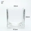 Copo de Vidro para Vela Copo Vazio Decoração de Sala de Estar Garrafa de Aromaterapia Copo de Vela para Presente Suporte de Vela de Cristal Copo Suporte de Vela Transparente Atacado