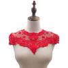 Encaje soluble en agua bordado seda de leche calado corsage cuello collar falso red calada aplique de red