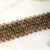 Cuentas Sueltas de Citrino Natural 7A Cuarzo Ahumado Largo Material Semi-Terminado para Pulsera de Cristal Tejida a Mano DIY Collar