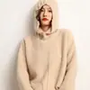 Chapéu e Cachecol para Mulheres, Cachecol com Capuz e Protetor de Pescoço de Caxemira para Outono e Inverno, Chapéu de Lã Tricotado Quente de Uso Duplo