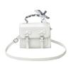 Bolso de Mano Moderno Estilo Coreano Elegante Bolso Cuadrado Pequeño para Mujer 2025 Nuevo Lindo Lazo Gran Capacidad Un Solo Hombro Bandolera