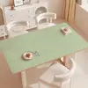 Mantel de color liso, lavable, impermeable, a prueba de aceite, resistente al calor, mantel para mesa de comedor, sensación de lujo ligero y alta gama, mantel para mesa de centro de sala de estar, protector de escritorio