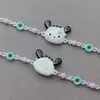 Prata Esterlina S925 Novo Óleo Gotejado Parchia Cachorro Sanrio Pulseira Design de Nicho Pulseira de Menina Outlet de Fábrica
