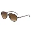 Gafas Protectoras Moda Marco Grande Gafas de Sol para Mujer Lente de Color Gradiente Gafas de Sol para Exteriores Casuales