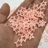 15mm Color Sólido Azúcar Estrella Grande Hueca Macarrón Dopamina Pentagrama Arte de Uñas Diario Decoración Accesorios