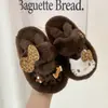 Pantuflas de Algodón Divertidas con Estampado de Leopardo para Niños, Otoño e Invierno, Calientes para Interiores, Suela Suave, Pantuflas Peludas para el Piso, Pantuflas de Casa, Modernas