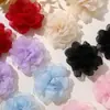 Estilo Coreano Nuevo Organza Ultra-Hada Borde Quemado Camelia DIY Pin Lateral Lazo para el Cabello Accesorio para el Cabello Broche Ropa Accesorios Florales
