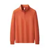 Sudadera de algodón Disan con capa de aire líquida, media cremallera, 300g, con cordón rojo, ropa de grupo de moda para exteriores con bordado y estampado