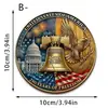 Día de la Independencia 250 Aniversario de los Estados Unidos Posavasos de Acrílico para Taza de Café Aislamiento Térmico Posavasos para Taza de Té Juego de Posavasos Antideslizante