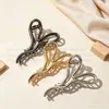 Presilha de Garra Coração Simples de Liga para Mulheres Nova Presilha Tubarão para Coque na Parte de Trás da Cabeça Acessórios de Cabelo Elegantes e Modernos para Meninas