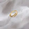 Exquisito Anillo de Línea de Circonita para Mujer, Anillo de Dedo Índice de Moda de Lujo Ligero Estilo Ins, Diseño de Nicho, Anillo Abierto Ajustable