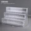 Suporte de exibição de grampos de cabelo acrílico transparente estilo antigo caixa de armazenamento de adornos de cabeça Hanfu suporte de exibição de barraca de grampos de cabelo balançantes