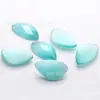 Fábrica de Wuzhou Hechas a Medida Piedras Preciosas de Vidrio Ojo de Gato de Forma Especial, Piedras Preciosas Facetadas Curvas con Fondo Plano Cuadrado Grueso en Forma de Huevo, Personalizadas