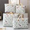 Bolsa de Almacenamiento Impermeable para Mudanza Bolsa para Empacar Edredón de Jardín de Niños Bolsa de Empaque Doméstica No Tejida de Gran Capacidad Portátil