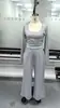 Comercio electrónico transfronterizo europeo y americano: 2626 nuevo conjunto casual de dos piezas: top casual de manga larga y pantalones de pierna ancha con cordón