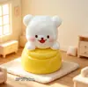 Lindo peluche de oso hamburguesa, accesorios de decoración DIY para casa de muñecas, mini coche y adornos de escritorio, mantequilla