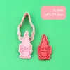 Serie de Gnomos de Halloween Moldes para Galletas Enano Dibujos Animados 3D Moldes para Galletas DIY Galletas Realistas Impresas