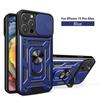 Funda tipo ventana deslizante Shunjia Adecuada para iPhone 17 Pro Max, Apple 16 Soporte de anillo para coche Funda protectora Se4