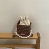 Bolso de mano simple y elegante con perlas para mujer, nuevo modelo 2026, bolso de hombro con cadena, bolso cruzado casual