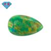 Gema Huagang Ópalo sintético en forma de pera, piedra desnuda, ópalo artificial con forma de gota, taladro de fondo plano OP21