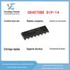 CD4070BE CD4070BD CD4070 em linha chip IC 4070 da lógica do inversor DIP-14