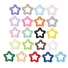 Aleación Colorida Estrella Corazón Colgante Cuentas Cadena para Teléfono Llavero Hecho a Mano DIY Accesorios para Joyería Venta al por Mayor