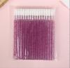 Pincel Labial Descartável Cristal Bastão Mini Portátil Pincel para Batom Pincel para Gloss Labial Pincel para Esfumar Corretivo para Maquiadores