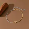 Novos Braceletes de Aço Titânio Europeus e Americanos Mais Vendidos para Mulheres Estilo Ins Moda Personalizada Joias de Mão que Não Desbotam Joias de Aço Inoxidável Atacado