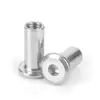 Fabricante Original Acero Inoxidable 304 Cabeza Plana Biselada Hexagonal Tuerca de Acoplamiento M3~M8 Tuerca de Bloqueo para Álbumes de Fotos