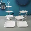 Suporte de mesa para sobremesas, pratos, expositores, enfeites, bandeja para lanches e frutas, decoração de casamento, mesa de centro para sala de estar, prato de frutas personalizado
