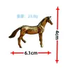 Decoraciones de Figuras de Ocho Caballos, Adornos Pequeños de Caballos, Decoraciones de Plantas Suculentas, Figuras de Animales de Paisaje, Caballo Blanco, Caballo Marrón