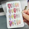 Nuevo Parche para Uñas Armadura de Uso Verano Hecho a Mano Explosiones Tricolor Marina Extraíble Armadura de Fototerapia