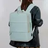 Mochila de Negócios Expansível de 15,6 polegadas com Interface USB, Separação de Seco e Molhado, Mochila Casual Multifuncional para Viagem