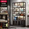 Gabinete de Almacenamiento para Té Estante Pequeño Antiguo Madera Maciza Vitrina China Estante para Té Estante de Almacenamiento Sala de Té Gabinete de Té Juego de Té Adornos
