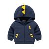 Ropa Infantil Betop 2026 Primavera y Otoño Nueva Chaqueta Infantil de Dinosaurio Top de Canalé Francés Prendas de Punto con Capucha para Niños