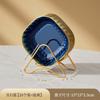 Plato Transparente de Lujo Ligero para Escupir Huesos Mesa de Comedor Sala de Estar Plato para Escupir Huesos Mesa de Centro para Dulces y Café Frutero Bandeja para Basura Plato de Almacenamiento