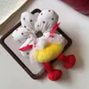 Goma para el pelo con forma de trasero de Mickey y flor para niñas, Cuerda para el pelo linda con rayas y forma de pie, Cuerda para el pelo de dibujos animados divertida para moños y coletas