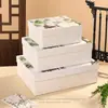 Caja de Regalo para el Día del Maestro para Maestras, Caja de Regalo de Cumpleaños, Caja Vacía de Durazno y Ciruela para Maestros