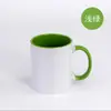Venta al por mayor de fábrica Tazas de cerámica de 11 oz Taza con interior de color recubierto personalizado Taza de café Personalización