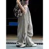 Pantalones Casuales de Pierna Ancha Estilo Callejero Ins Coreano Nuevo para Verano, Pantalones Largos Casuales Sueltos de Pierna Ancha Adelgazantes para Mujer