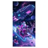 2026 Nova Cortina de Porta Banner de Natal Decoração de Fundo para Fotos ao Ar Livre com Papai Noel e Filhote