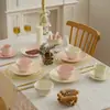 Caja de Regalo para Casa Nueva, Regalo de Boda para Recién Casados, Set de Cerámica de Alta Gama Práctico para Tazón y Plato, Set de Vajilla de Cerámica Souvenir